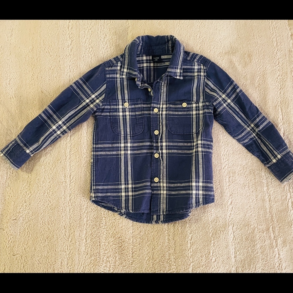 Boys Long sleeve button up 4t toddler shirt